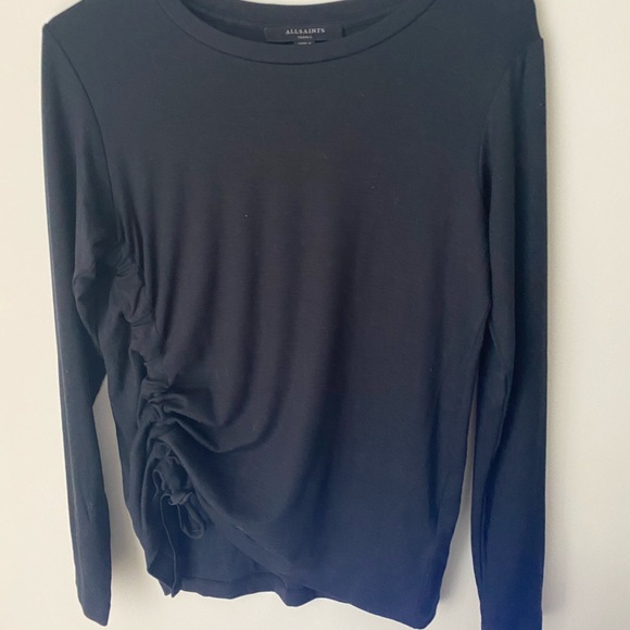 AllSaints Black Long Sleeve Shirt S - Picture 1 of 4